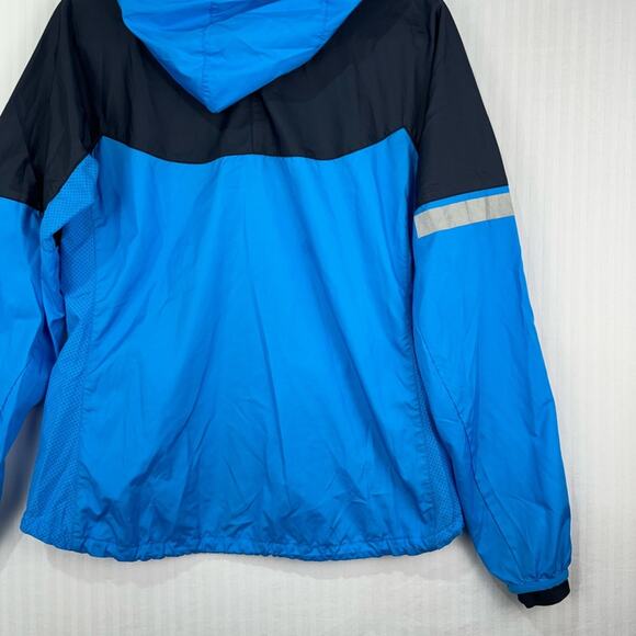 Nike Running Blue Black Jacket Women’s Medium Removable  Hood Sporty Athletic - Picture 5 of 11